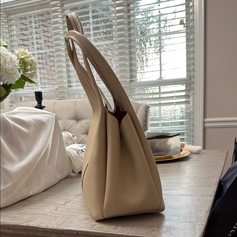 Coach Lana Brass/Ivory Shoulder Bag - Picture 4 of 9